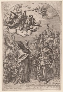 Attila vid Roms portar av Giovanni Battista Bracelli, after Alessandro Algardi
