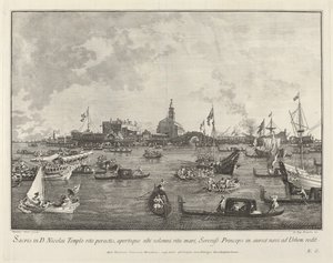 Dogen i Bucintoro lämnar San Nicolò di Lido, 17631766.