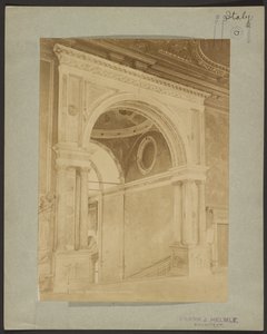 Venedig - Dörr i S. Rocco-skolan - Vestibul av Giovanni Battista Brusa