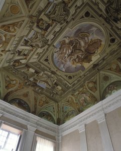 Phaetons fall (Phaethon) (1625) - Fresk i trompe l