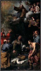 Miracle of St Bernardino of Siena (olja på duk