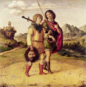 David och Jonathan, ca 1505-10 (olja på trä)