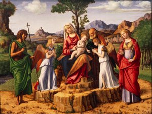 Heligt samtal av Giovanni Battista Cima da Conegliano