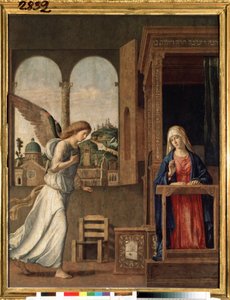 ""Bekännelsen"" (Bekännelsen) Målning av Giovanni Battista Cima da Conegliano (cirka 1459-1517) 1495 Mått 136x107 cm Sankt Petersburg, eremitagemuseet av Giovanni Battista Cima da Conegliano