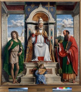 St Peter tronade med St. Johannes Döparen och St. Paul