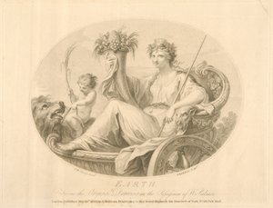 Earth, graverad av Francescco Bartolozzi (1727-1815) publicerad London, 1803 (litho)