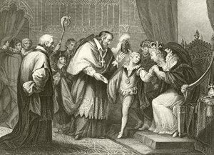 Edward, hertigen av York skiljer sig från sin mor av Giovanni Battista Cipriani