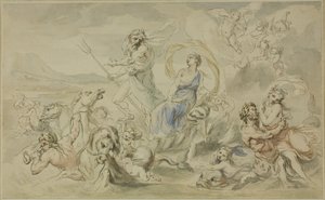 Neptunus triumf av Giovanni Battista Cipriani