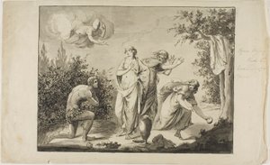 Ulysses och Nausicaa av Giovanni Battista Cipriani