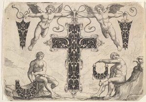 Korsformat hänge och fyra andra motiv, 1622. av Giovanni Battista Costantini