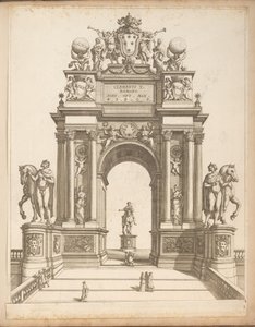 Triumfbåge för att hedra påven Clemens X av Giovanni Battista Falda