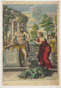 Frontispice och titelsida från Hesperides, 1646 av Giovanni Battista Ferrari
