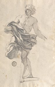 Studie för en ung man som dansar av Giovanni Battista Gaulli