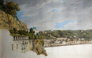 Utsikt över Neapel från Posillipo (akvarell)