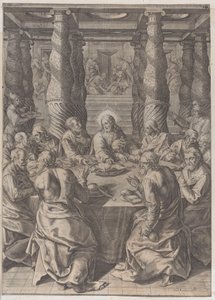 Den sista måltiden, ca. 1580. av Giovanni Battista Mazza