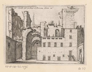 Resten van het Serapeum te Rom Kartill av kardinal di Fiorenza Leone XI (titel på objekt) Gezichten op Rome (serietitel) Några vyer och perspektiv på obebodda platser i Rom (serietitel)