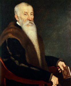 Porträtt av Gerolamo Agosti, av Giovanni Battista Moroni (ca 1525-1578) av Giovanni Battista Moroni