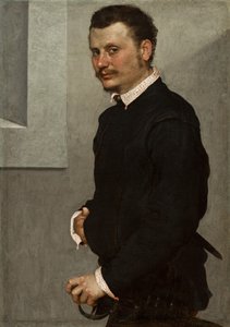 Porträtt av en man, ca 1520-24 av Giovanni Battista Moroni