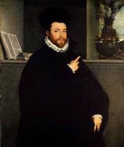Porträtt av en frisk man av Giovanni Battista Moroni (cirka 1525-1578) av Giovanni Battista Moroni