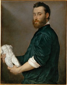 Skulptören Alessandro Vittoria (målning på duk) av Giovanni Battista Moroni