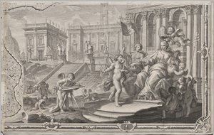 Ny karta över Rom som presenterades av Giambattista Nolli under året MDCCXLVII, känd som La Pianta Grande di Roma