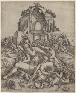 Leda och Svanen av Giovanni Battista Palumba
