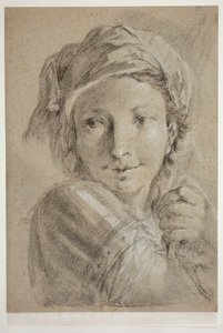 Huvud av en ung soldat av Giovanni Battista Piazzetta