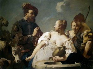 Rebecca vid brunnen, ca. 1740.