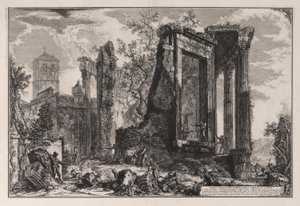En annan utsikt över Sibylltemplet i Tivoli, från Vedute di Roma (Utsikt över Rom) av Giovanni-Battista Piranesi