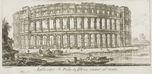 Amphitheater von Pola in Istrien am Meer, Platte 23 aus Einige Ansichten von Triumphbögen und anderen Denkmälern von Giovanni-Battista Piranesi