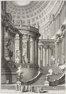 Antikt tempel av Giovanni Battista Piranesi