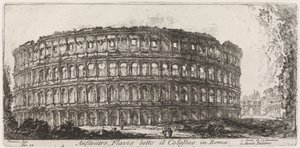 Flavisk amfiteater känd som Colosseum av Giovanni Battista Piranesi