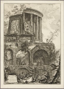 Eine andere Ansicht des Tempels der Sibylle in Tivoli, aus Ansichten von Rom