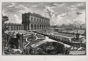 Vy över Villa Albani framför Porta Salaria (ur: Vedute di Roma) av Giovanni Battista Piranesi