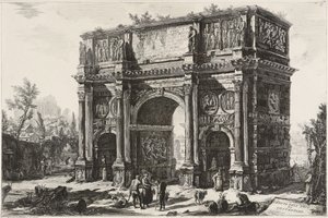 Vy över Konstantinbågen av Giovanni Battista Piranesi