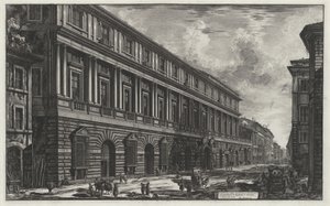 Vy över Palazzo Stopani (ur: Vedute di Roma) av Giovanni Battista Piranesi