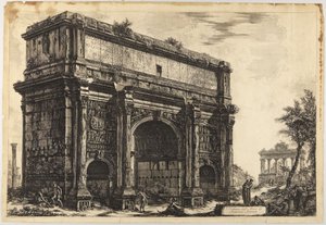 Septimius Severus-bågen av Giovanni Battista Piranesi