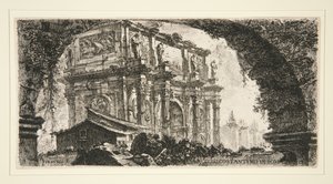 Konstantinbågen i Rom, ur Några vyer av triumfbågar och andra monument av Giovanni Battista Piranesi