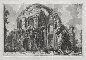 Resten av Temple of Minerva Medica av Giovanni Battista Piranesi