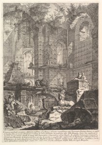 Sepulkral-Kamera, erfunden und gezeichnet nach antikem Brauch und alter Pracht, ca. 1750 von Giovanni Battista Piranesi