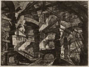 Fantastiska fängelser XIV av Giovanni Battista Piranesi