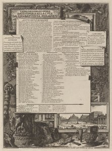 Katalog över verk av Giovanni Battista Piranesi