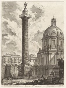 Trajanuskolonnen, ur Vedute di Roma (Vyer över Rom) av Giovanni Battista Piranesi