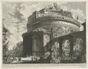 Engelsburg in Rom von Giovanni-Battista Piranesi