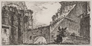 Augustus forum av Giovanni Battista Piranesi