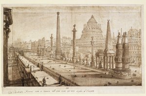 Idealisk rekonstruktion av Circus Maximus av Giovanni Battista Piranesi