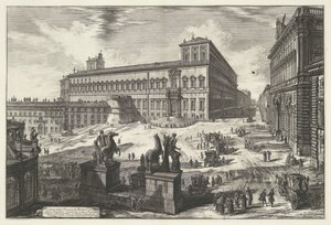 Piazza del Quirinale in Rom von Giovanni-Battista Piranesi