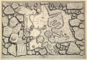 Plan von Rom..., aus Le Antichità Romane Römische Altertümer, ca. 1756 von Giovanni Battista Piranesi