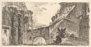 Platta 15: Augustus Forum Augustus Forum av Augustus, ca. 1748. av Giovanni Battista Piranesi