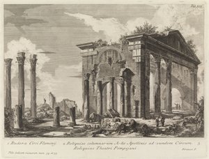 Ruinerna av Octavias portik av Giovanni Battista Piranesi